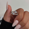 Bound by Love Double Heart Ring