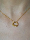 Gold Knot Pendant Necklace