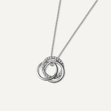  Silver Trio of Hoops Necklace