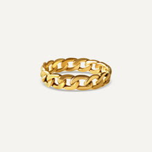  gold plated cuban links chain ring