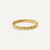 Narrow Twisted Rope Ring