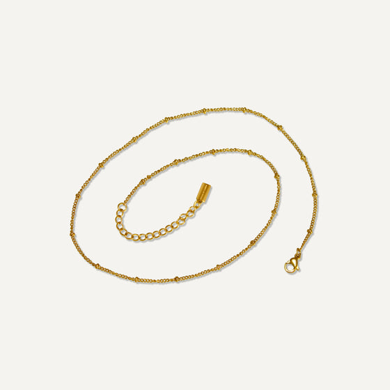 Essential Plain Gold Beaded Necklace