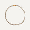 Gold Oval Cut Tennis Necklace