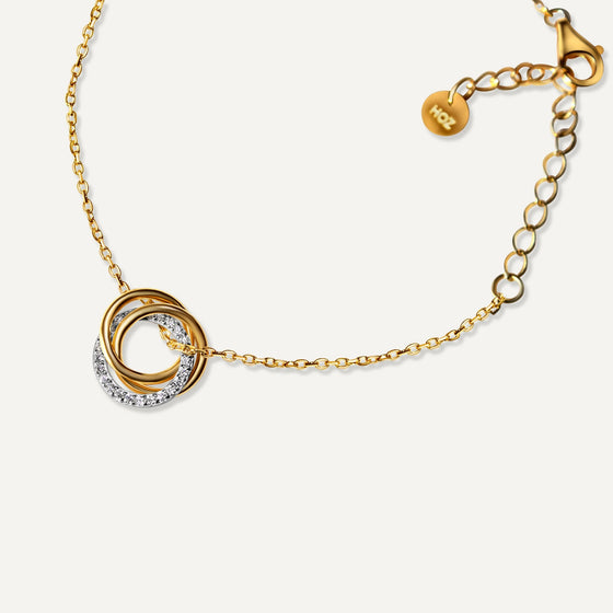 Gold Trio of Hoops Bracelet