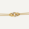 Gold Triple Link Chain Bracelet