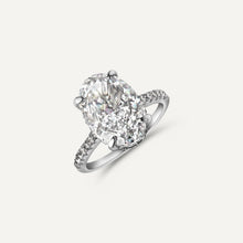  Pavé Oval Cut Elsa Ring