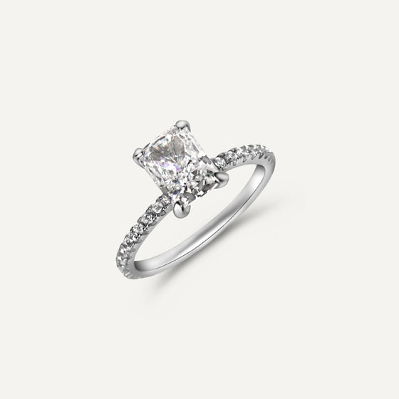 Pavé Radiant Cut Valerie Ring